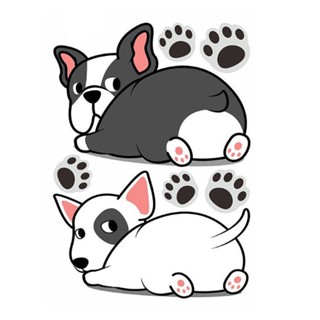 (ส่งจากไทย) สติ๊กเกอร์สัตว์เลี้ยง สติ๊กเกอร์ติดรถการ์ตูน สติ…