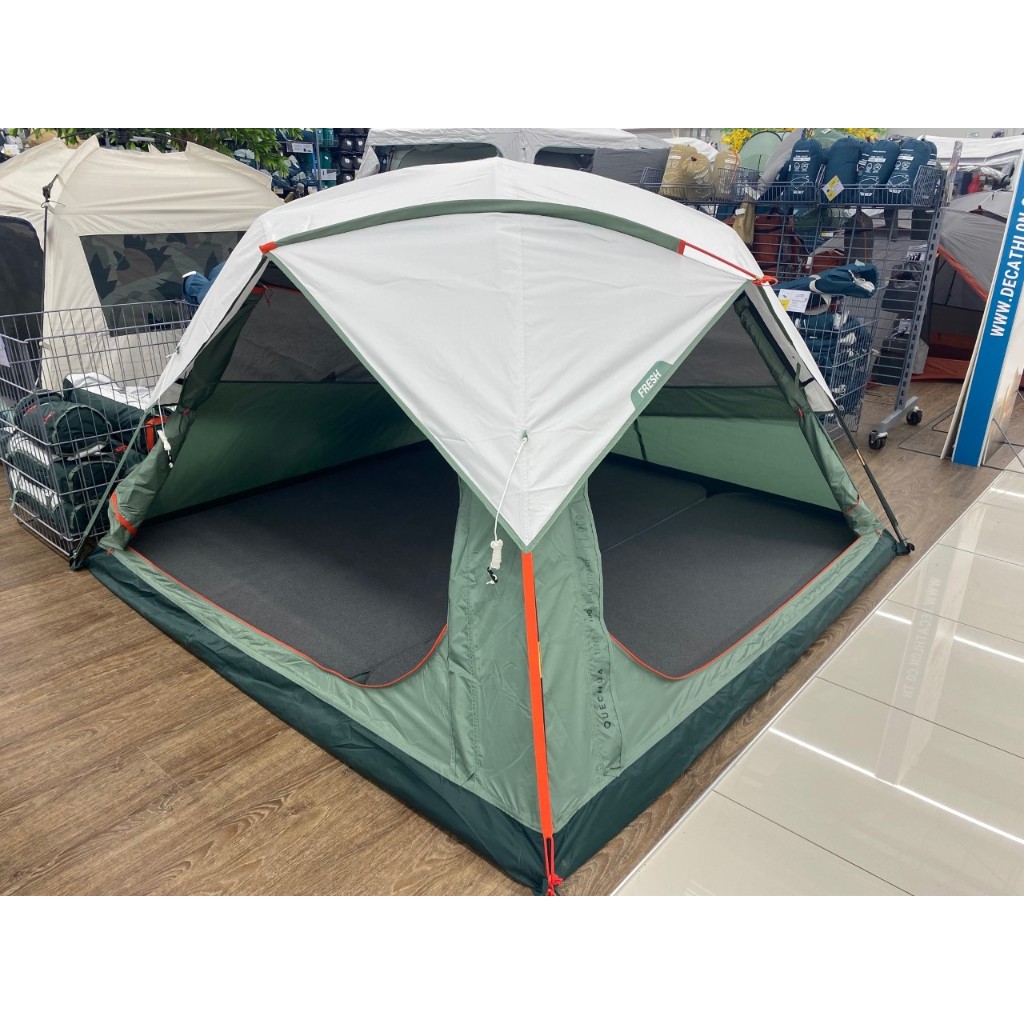 🔥พร้อมส่ง🔥 QUECHUA เต็นท์ ตั้งแคมป์ รุ่น MH100 ULTRA FRESH ขนาด 3 คน กาง/จัดเก็บง่าย ระบายอากาศได้ดี