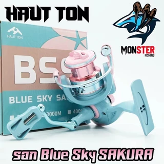 CRX รอกตกปลา รอกสปินนิ่ง Blue Sky SAKURA By HAUT TON (รอบ 5.2:1 เบรค 8kg.) BBS