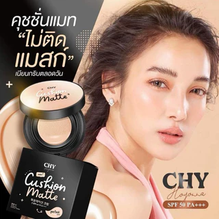 คุชชั่น สูตรแมท (ซองดำ) คุชชั่น สูตรโกลว์ (ซองน้ำตาล) CHY CUSHION GLOW Chy Cushion Matte แบบซอง 7g