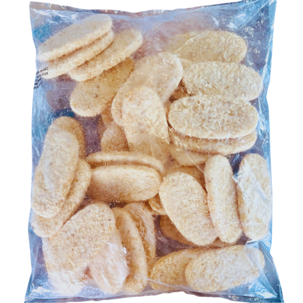 โค้ดส่งฟรี แฮชบราวน์ มันฝรังบดขึ้นรูปชุบแป้งทอดกรอบ 1 kg 16-18ชิ้น <ทอดก่อนทาน>กรอบ อร่อย มันฝรั่ง เฟรนฟราย แช่แข็ง