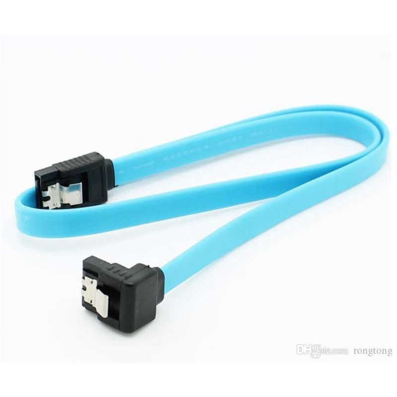 สาย SATA 3 แบบหัวต่อ 90 องศา 6Gbps SATA 3.0 Cable 26AWG