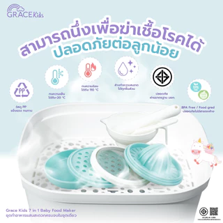 Grace Kids ชุดบดอาหารเด็ก 6 in 1 | บด–คั้น–ขูด–กรอง–ตวง | อุปกรณ์เตรียมอาหารเสริมลูก