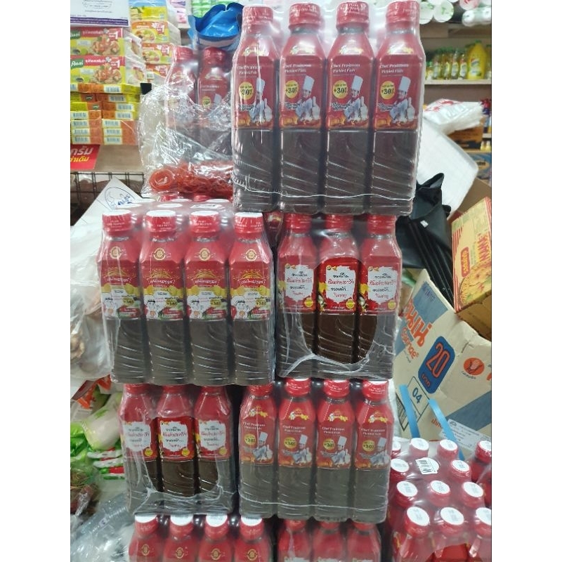 สูตรใหม่ น้ำปลาร้า เชฟไพฑูรย์ 1แพ็ค(12ขวด) ของแท้