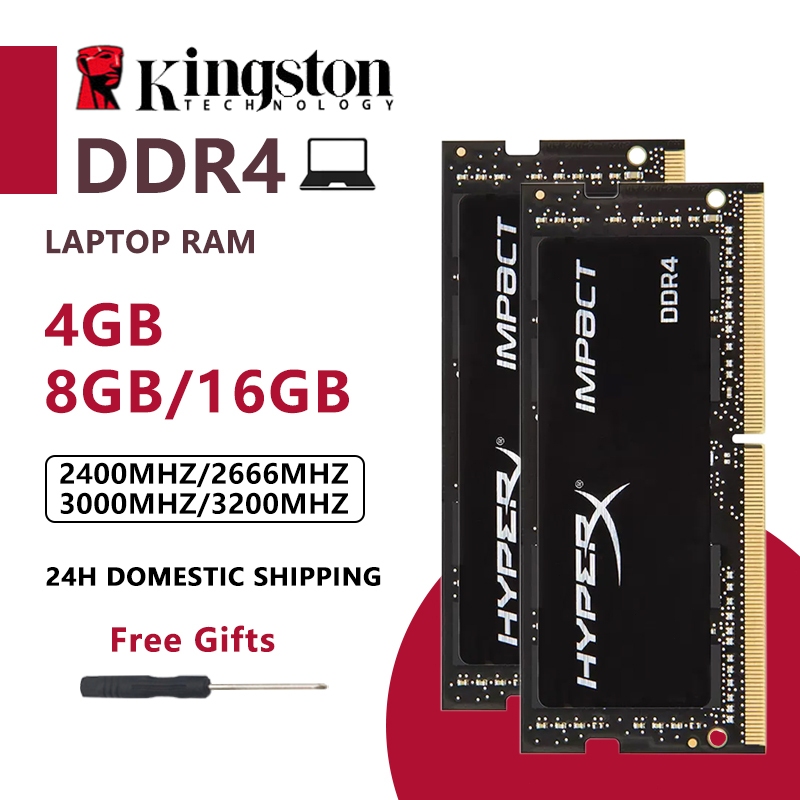 Kingston Hyperx Impact DDR4 RAM Laptop SOIDMM Memory 4GB 8GB 16GB 2133Mhz 2400Mhz 2666Mhz 3200Mhz