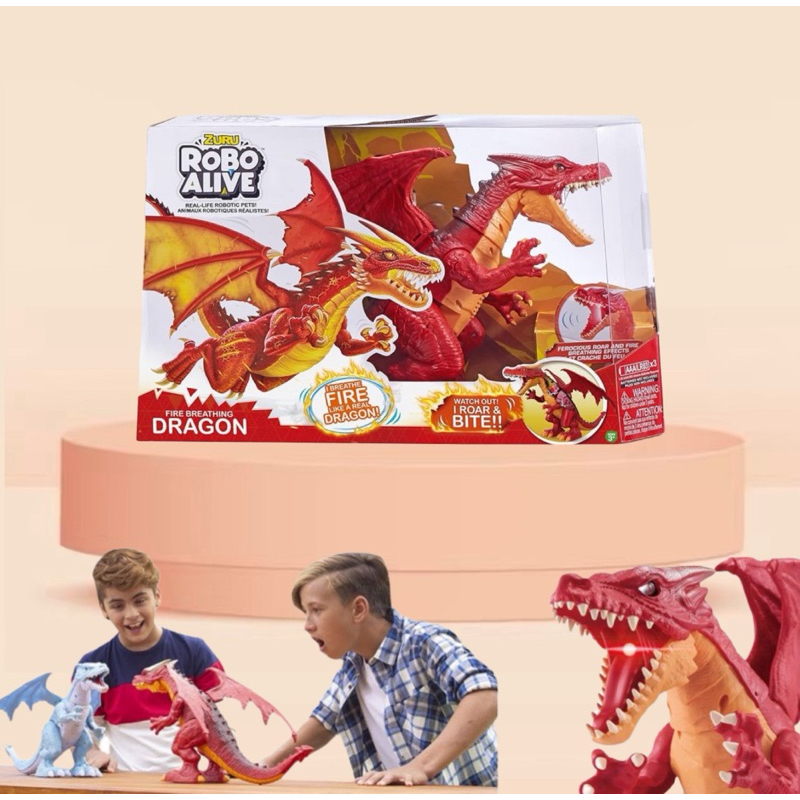 Robo Alive ZURU Fire Dragon - Red