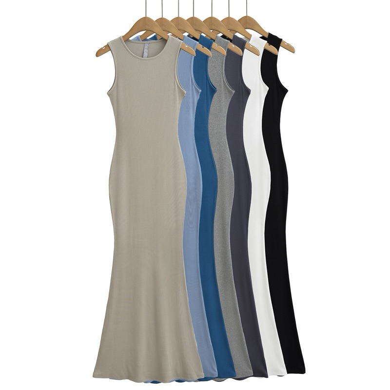 {พร้อมส่ง} DRESS INNER เดรสอินเนอร์ผ้าร่องยืด (S M L)