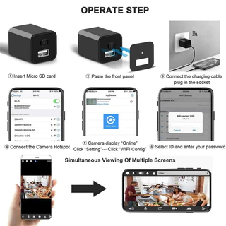 1080Pกล้องวงจรปิด 4K กล้องเครือข่าย ขนาดเล็ก WIFI Full HD กล้องเฝ้าระวังไร้สาย ไมโครโฟนในตัว กล้องรักษาความปลอดภัยวิดีโอ
