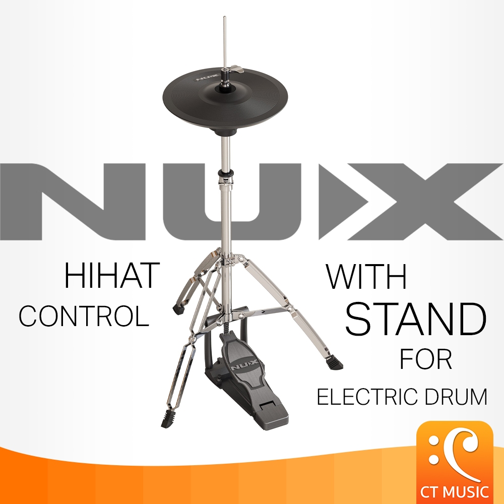 NUX Hi-hat Control with Stand for Electric Drum ไฮแฮทไฟฟ้า ไฮแฮท สำหรับ กลองไฟฟ้า พร้อมขาตั้ง Hihat