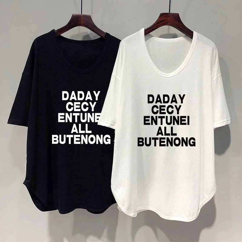 เสื้อยืดสาวอวบอ้วนไซส์ใหญ่ oversize เสื้อผ้าแฟชั่นฤดูร้อนมาใหม่ เสื้อโอเวอร์ไซส์สไตล์ผู้หญิง ลําลองทรงหลวมสไตล์เกาหลี thumbnail 8