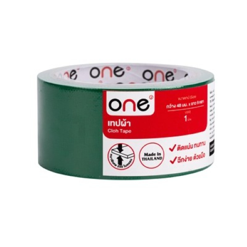 เทปผ้า ONE สีเขียว (48มม. x 9หลา)