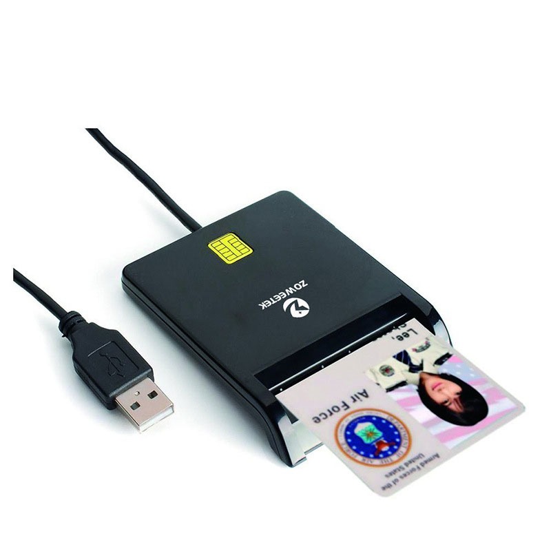 รุ่นล่าสุด 2024 เครื่องอ่านบัตรประชาชน Smart Card Reader รุ่น Zw-12026-1
