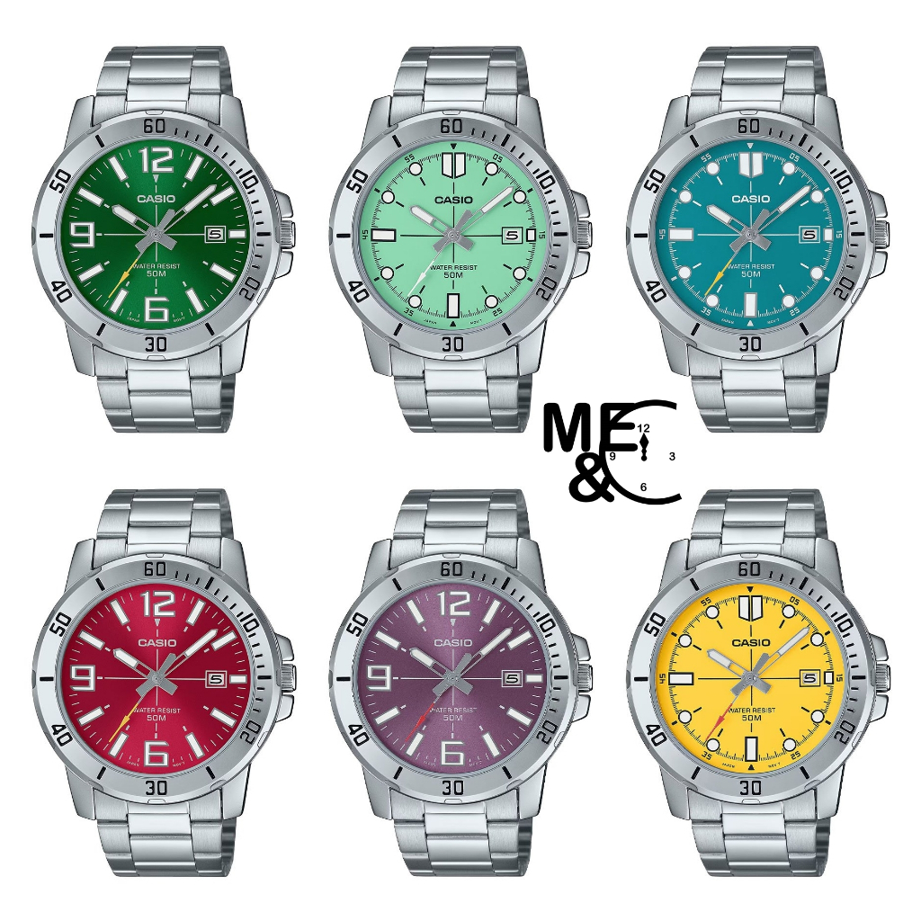 CASIO MTP-VD01D-3BV/3E1V/3E2V/4BV/6BV/9EV ของแท้ ประกัน CMG