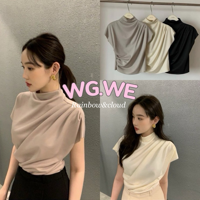 เสื้อคอปีนจับจีบย่นช่วงเอวรุ่น 7860 TAG:WG.WE