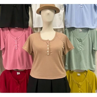 ร 48 พิเศษ!เสื้อยืดคอกระดุมสาวอวบตัวละ99 ใส่สบายพรางหุ่นสวยๆ