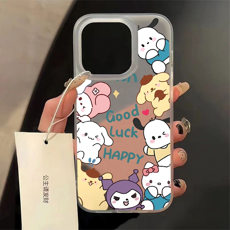 niuniu-ลายการ์ตูน เคสโทรศัพท์ เคสไอโฟน11 โปร่งแสง For iPhone 11 12 13 14 15 Pro X XR XS Max 7 8 Plus SE เคส ซิลิโคนนุ่ม