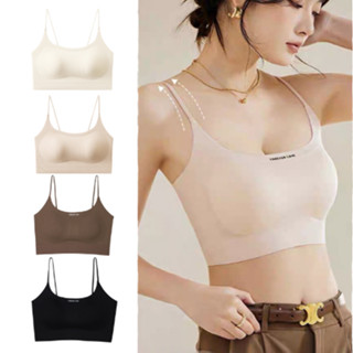 ชุดชั้นในสปอร์ตบรา สายเดี่ยว เสื้อซับใน มีฟองน้ำในตัว ไร้ขอบ…