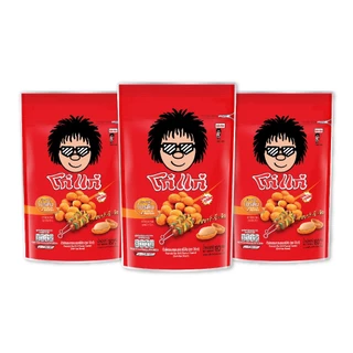 โก๋แก่ถั่วลิสงเคลือบรสชาติบาร์บีคิว ซองตั้ง 180g (3 ซองตั้ง)