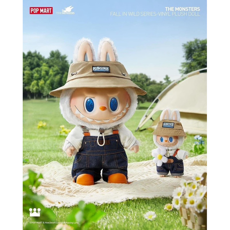 [พร้อมส่ง ใช้ส่วนลดร้านโค้ดคุ้ม] THE MONSTERS FALL IN WILD SERIES Vinyl Plush Doll Pendant (ลาบูบู้ชาวสวน)
