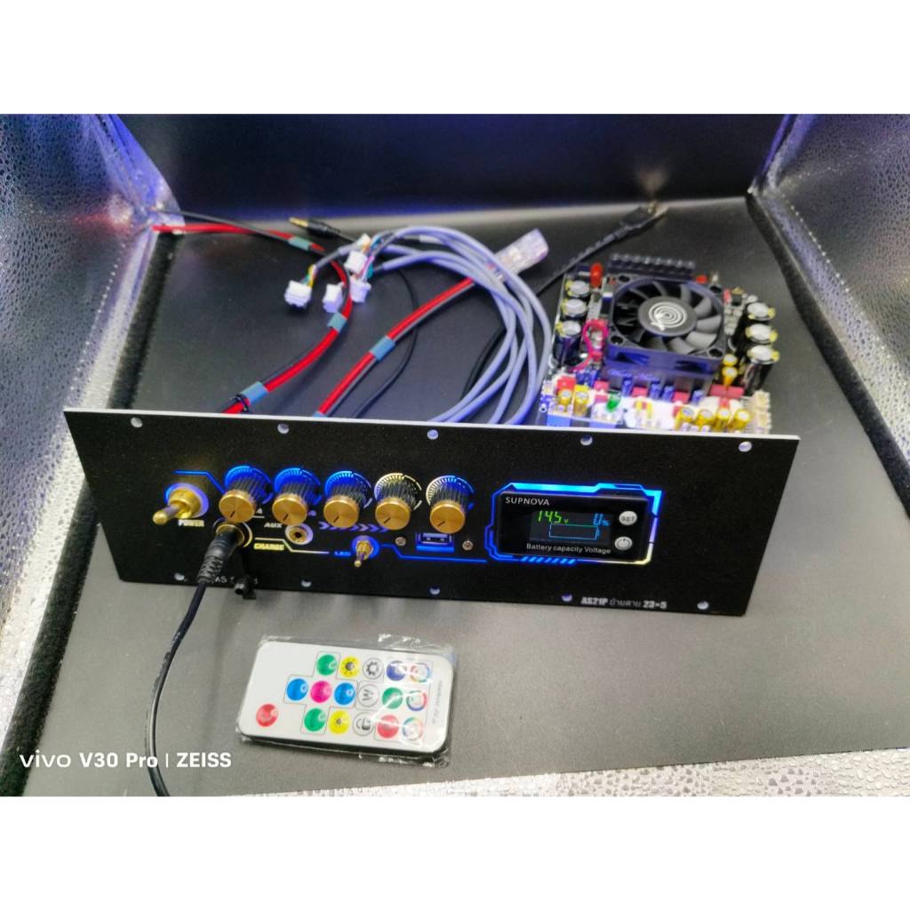 ชุดเพลท AS21P  โม ย้ายสาย วัดแบตดิจิตอลมีไฟled มีusb พร้อมแอมพร้อมใช้งาน