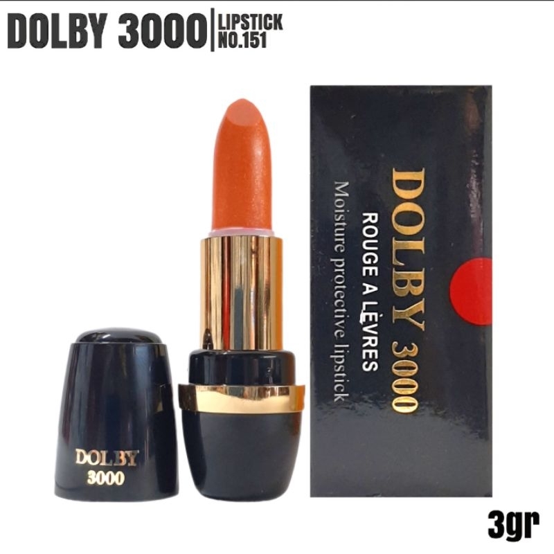 Dolby Skiva Lipstick 3000 รุ่น 151 ส้มอมชมพู ของแท้ 100% ลิปสมุนไพร ลิปรากไม้อินโด ลิปมัน เปลี่ยนสี ติดทนนาน บางเบา