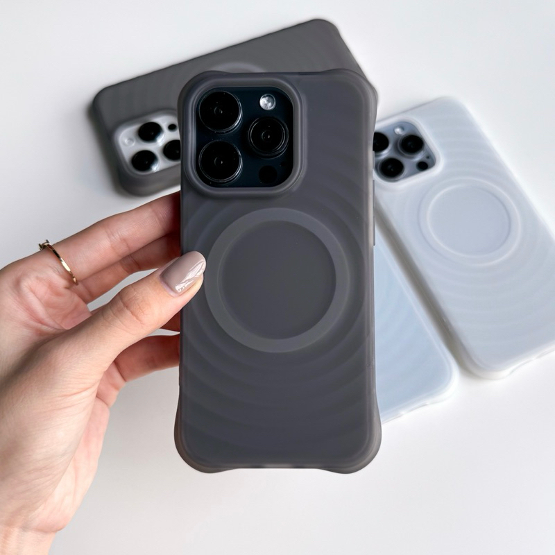 พร้อมส่ง T9S181 เคสกันกระแทกหลังขุ่น เคสหลังขุ่น ลดรอยนิ้วมือ ไม่ใช่งานชาร์จไร้สายนะ เคสไอโฟน สำหรับ iPhone11-15Promax