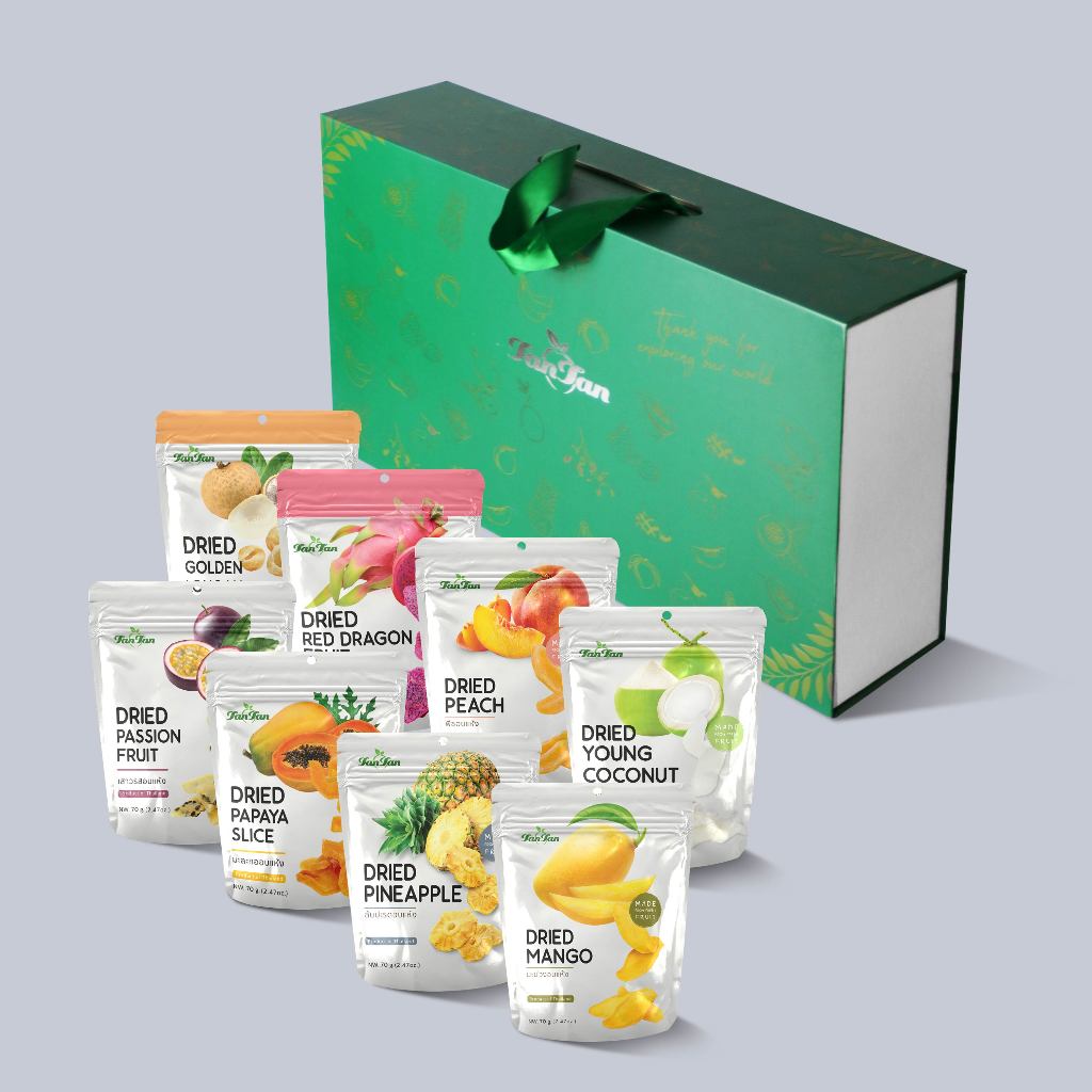 กล่องของขวัญสีเขียวสินค้า “TAN TAN” BOX SET Green Color