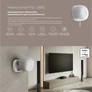 Aqara Presence Sensor FP1E เซ็นเซอร์เรดาร์ตรวจจับการมีอยู่ความแม่นยำสูง | Zigbee 3.0