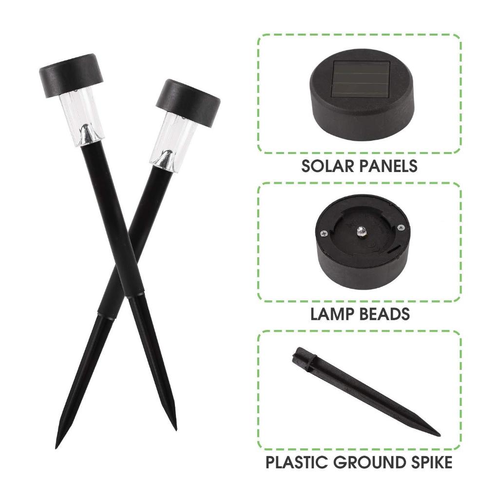 ไฟปักพื้น ไฟปักสนามหญ้า มีให้เลือกสามสี โซล่าเซลล์ Solar cell nightsun ลานกลางแจ้งจัดสวนตกแต่ง Solar Light ไฟปักสนาม