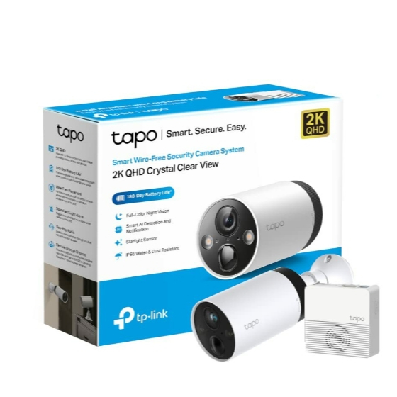 TP-LINK TAPO C420S1,C420S2 , C420 SMART WIRE-FREE SECURITY  1-CAMERA SYSTEM สินค้ารับประกันศูนย์ 1ปี