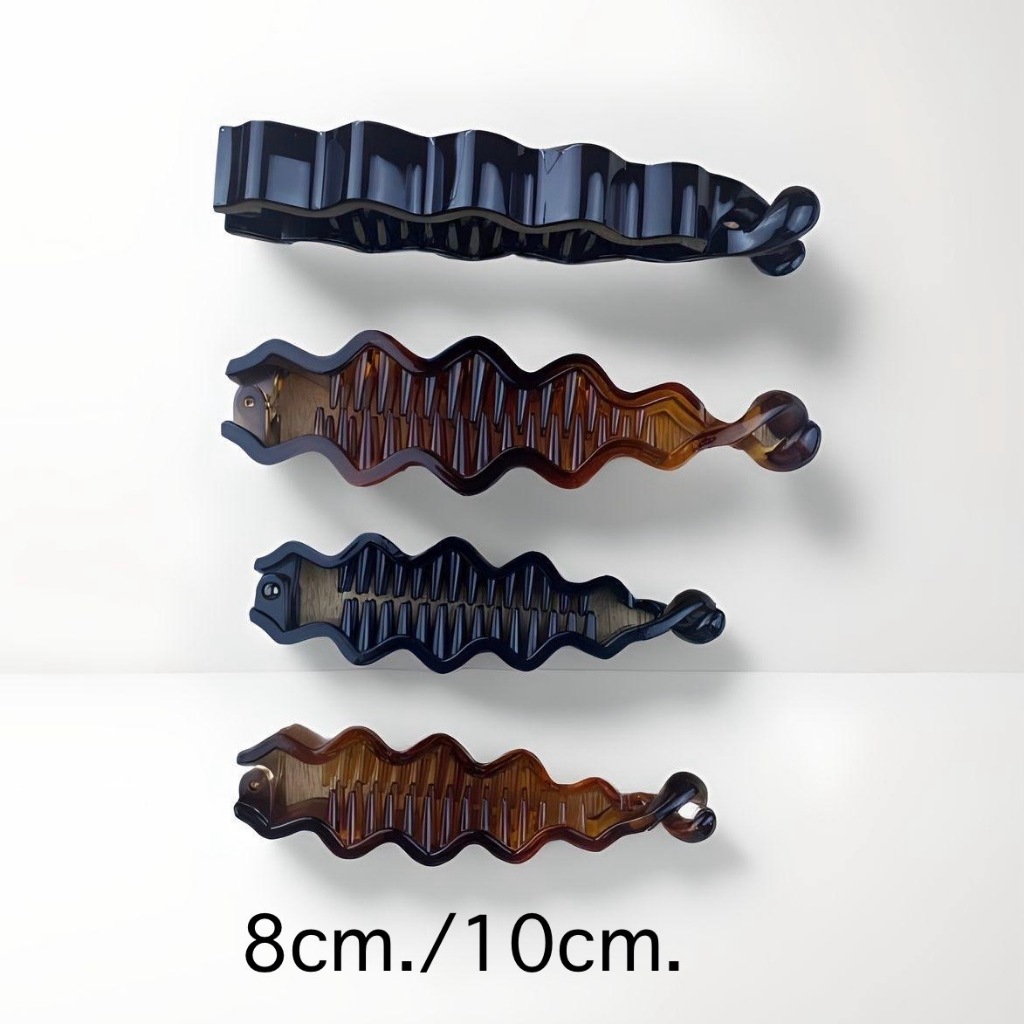 HC07-PT004 กิ๊บหนีบผม หางม้า กิ๊บกล้วย แบบปลายไขว้ ขนาดยาว 8cm.-10cm.วัสดุพรีเมี่ยม นำเข้าจากเกาหลี เรียบหรูดูดี