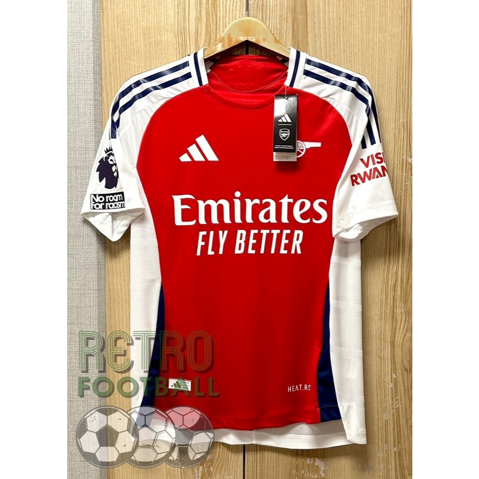 เสื้อฟุตบอลทีม อาร์เซนอล Home เหย้า [ PLAYER ] เกรดนักเตะ ปี2024/25 ฟลูออฟชั่นEPL ชื่อเบอร์นักเตะอาร์เซนอลแบบใหม่ล่าสุด