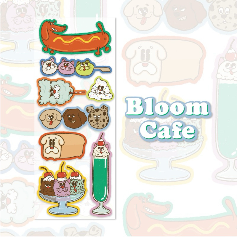 Bloom Cafe - Sticker decor