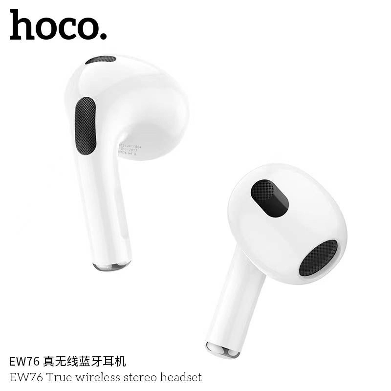 Hoco EW76 TWS ชุดหูฟังบลูทูธไร้สาย True Bluetooth 5.4 หูฟังพร้อมไมโครโฟนหูฟัง พร้อมสายชาร์จ USB C