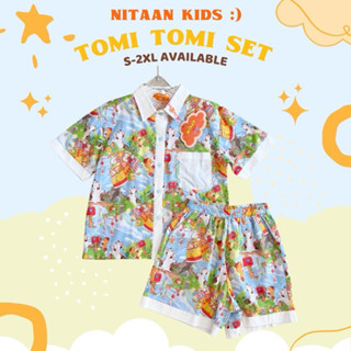NITAANKIDS:) ลายแคทคลับ  TOMI SET 🐈 ชุดเซ็ตผ้าคอตตอนเนื้อดีซ…