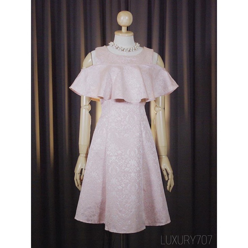 [LUXURY707] VG9329 : เดรสระบายอก น่ารักเรียบร้อย ใส่ได้หลายโอกาส