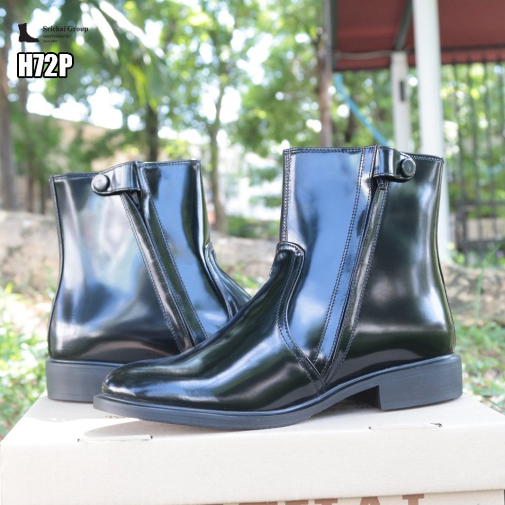 🔥NEW🔥 ฮาฟรุ่นใหม่ รุ่น H72P  หนังขัดเกรดพรีเมี่ยม พื้นยางพรีเมี่ยม by Srichaigroup