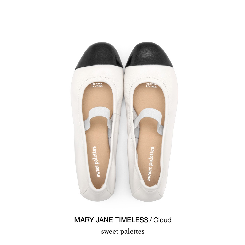 Sweet Palettes รองเท้าหนังแกะ Mary Jane Timeless Cloud