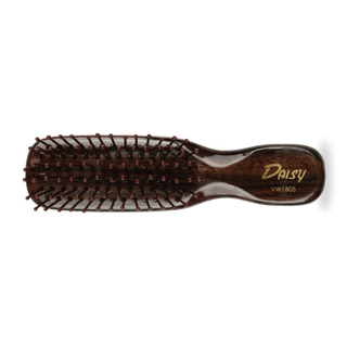 🐤 หวีพกพา แปรงผม/หวีเรซิ่น สีชา จัดทรงผม daisy ขนาด travel size