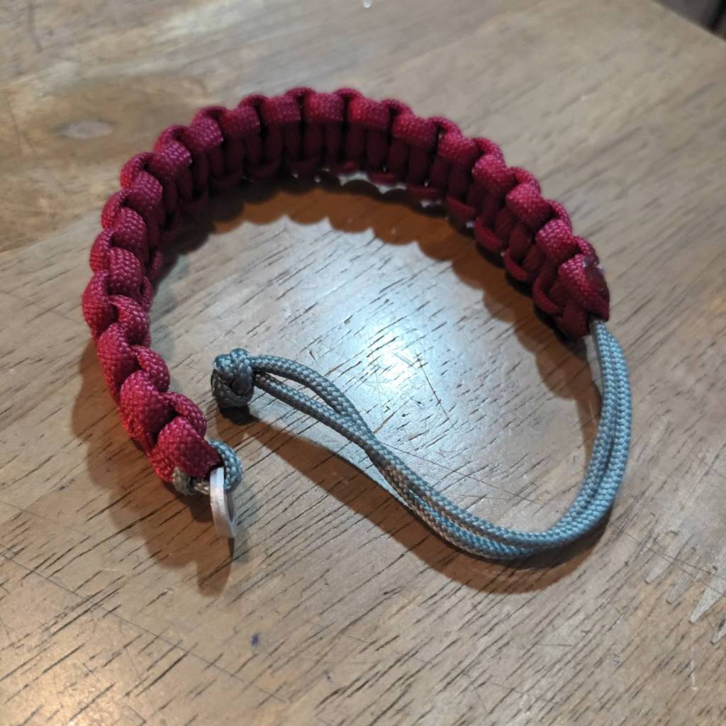 MC2THAILAND กำไลข้อมือ กำไล COBRA CORE-GREY Bracelet Paracord Model 01 Aluminum S-Eye Made in THAILA