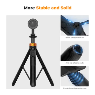 K&F Model MS19 Magnetic Selfie Stick Tripod, 159cm with Bluetooth remote&Magnetic Ring (KF09.139)