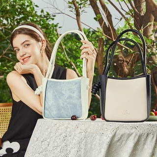 AGE FREE Kylie Bag กระเป๋าสะพายไหล่แฟชั่นสำหรับผู้หญิง สายหนังเชือกถัก