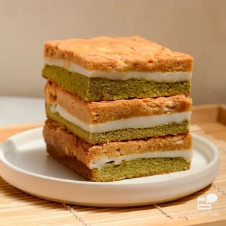 Matcha Mochi Brookie ขนาด 3x3 นิ้ว | Oven Talk