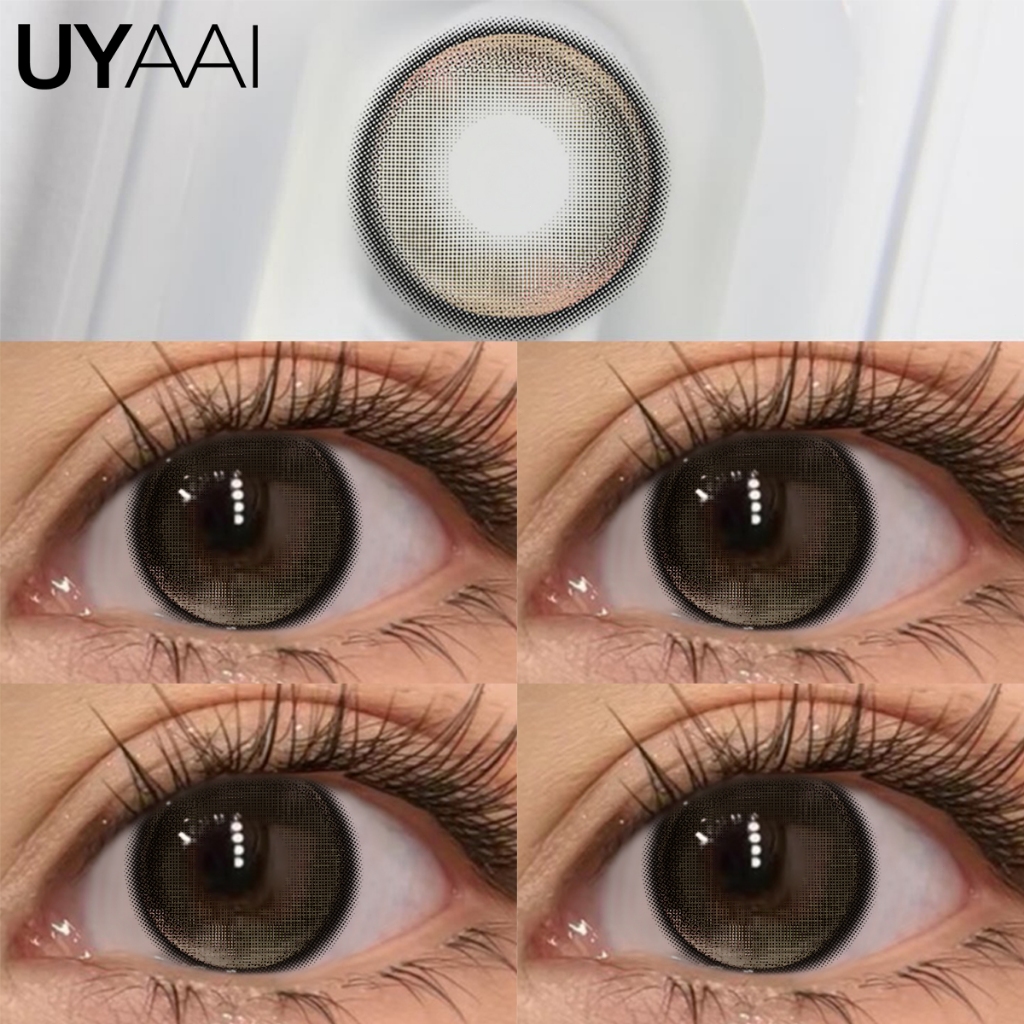 [ HOT SALE] UYAAI 1 คู่คอนแทคเลนส์สี CrystalOrb รายเดือน ชุดคอนแทคเลนส์ รายเดือน ปริมาณน้ำ 42% Contact Lens 14.2mm