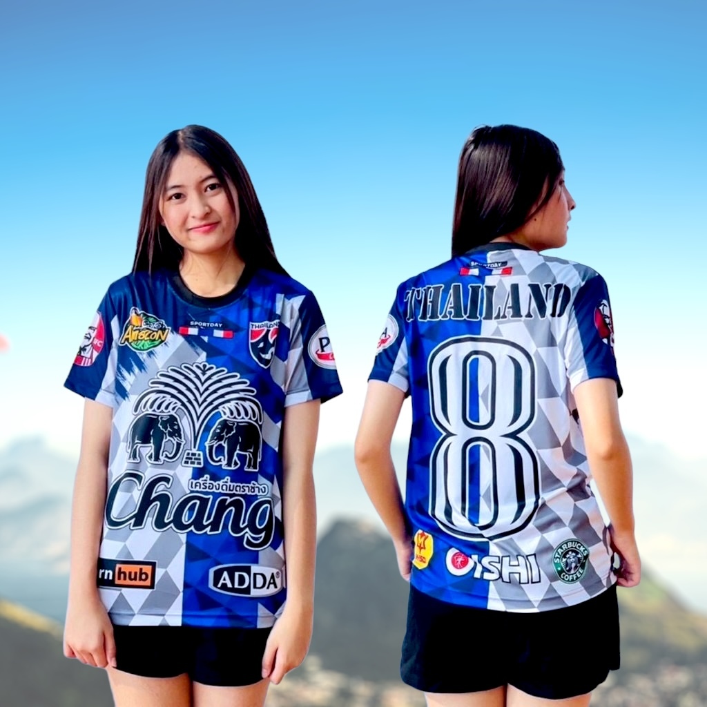 เสื้อกีฬา ผ้าพิมพ์ลาย นุ่ม ลื่น ระบายอากาศ ไม่ร้อน ผู้หญิงผู้ชายใส่ได้ วิ่ง ออกกำลังกาย เบา สบาย
