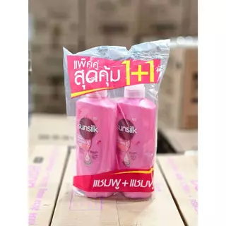 🔥ส่งเร็ว•ของแท้•ใหม่🔥!!แพ็คคู่ ซื้อ1ฟรี1ขวด!! Sunsilk Shampoo ซันซิล แชมพู+ครีมนวด ครบสี ขนาด 350 มล.