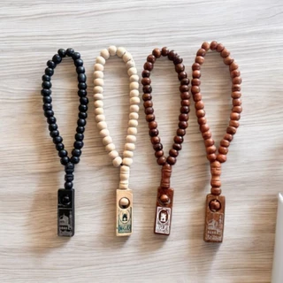 (tasbih)ลูกประคำไม้ จากอินโด(34 ลูก)