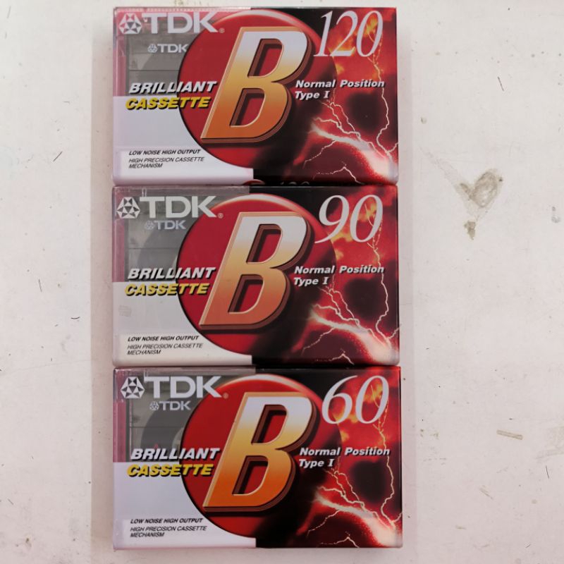 ม้วนเทปเปล่า TDK B 60 90 120 ในซีล