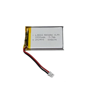 หัวปลัก2.0 แบตเตอรี่ 503450 523450 3.7V 1000mAh 2สาย มีหัวต่อ Bluetooth กล้องติดหน้ารถยนต์ MP3 MP4 DIY ลำโพง อะไหลทดแทน