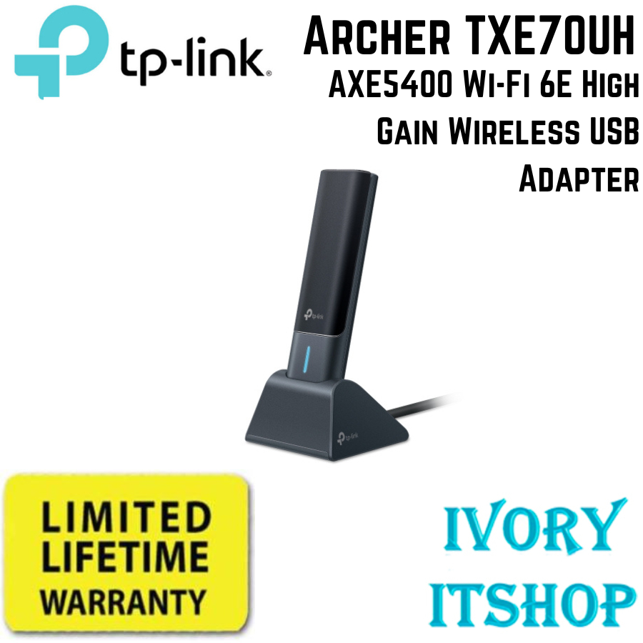 TP Link Archer TXE70UH AXE5400 Wi-Fi 6E High Gain Wireless USB Adapter